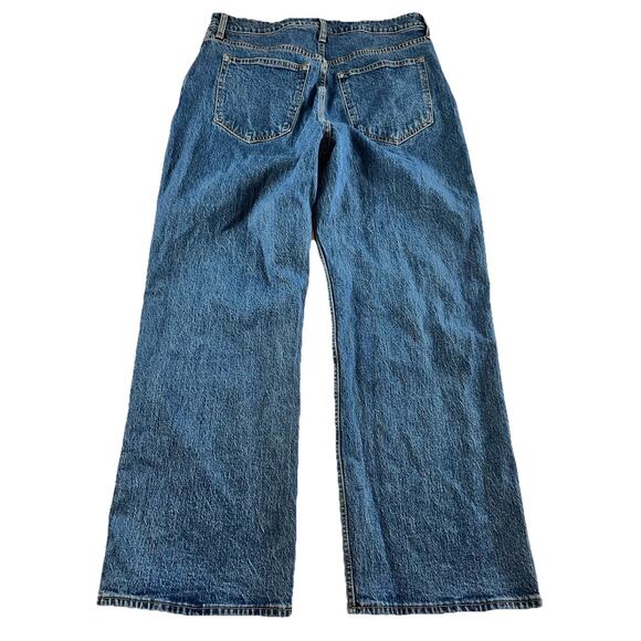 Abercrombie & Fitch 90s Relaxed High Rise Jeans 32 Short Curve Love Rhinestones - Picture 8 of 11